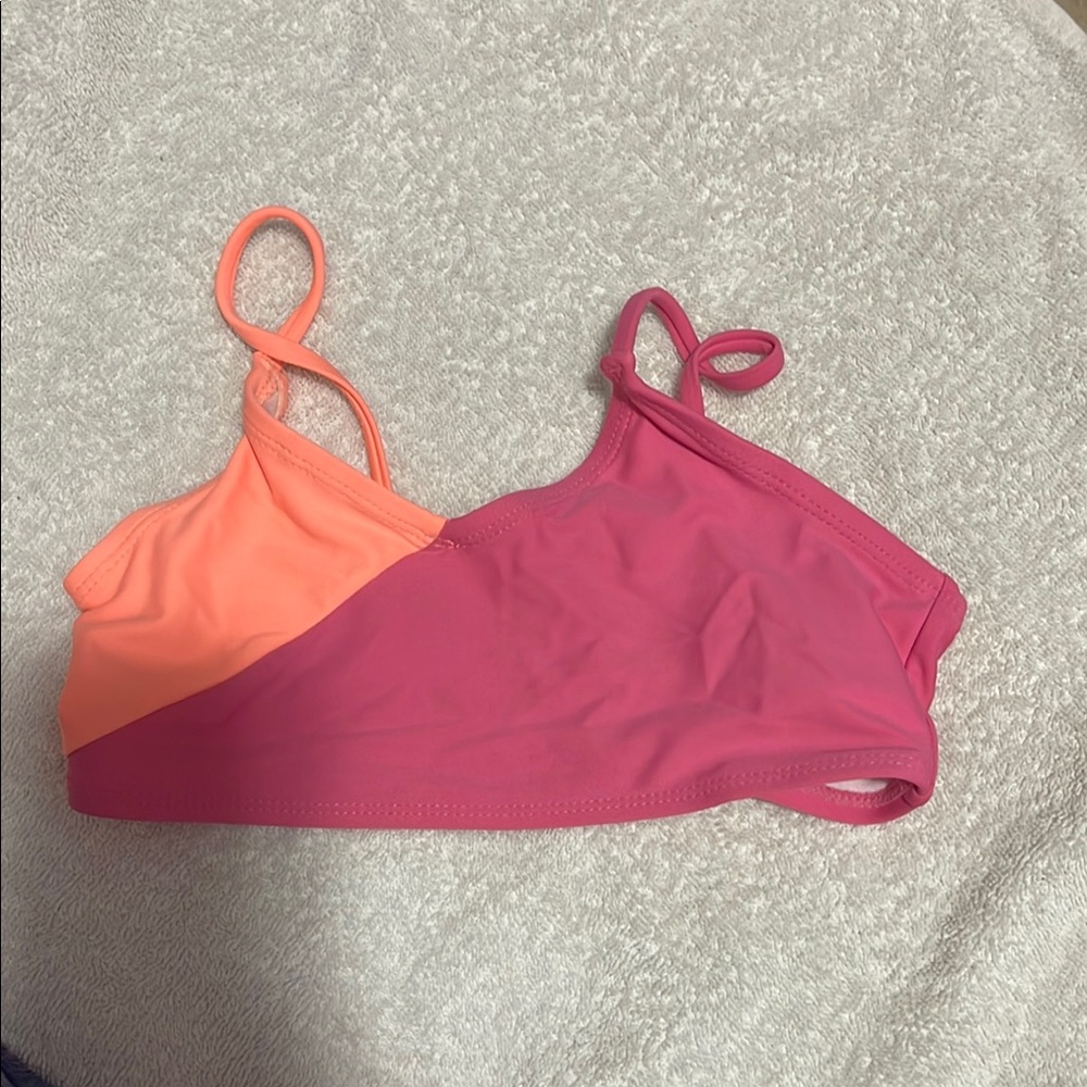 Old Navy Pink and Orange Bikini Swim Top